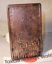 PLAKETTE DS STADTPARK RENNEN MSG Leipzig Juli 1950 Sieger EDGAR BARTH Norton A75