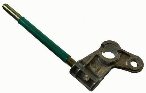 Lever handle 4x4 green - lever,