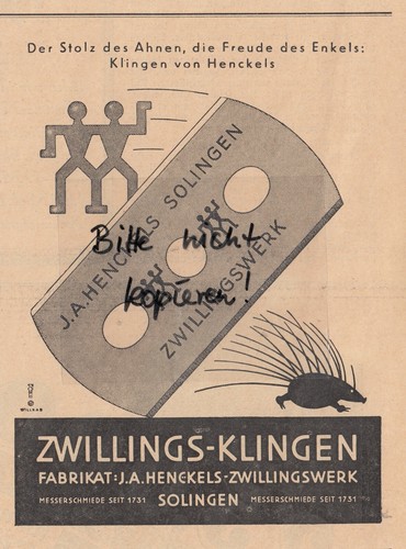 Solingen werbung 1928 - werbung, 1928,