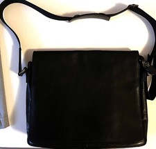 schwarze umhängetasche leder LEONHARD HEYDEN Modell Berlin Messenger Bag L Black