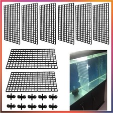 Aquarium Gitter Trennwand Set mit 10 Saugnäpfen – Schutz für vielfältige Fische