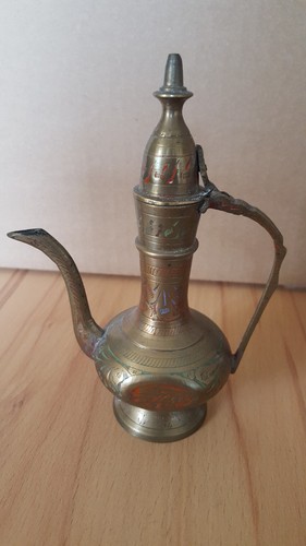 Indische messing teekanne mit - indische, messing-teekanne