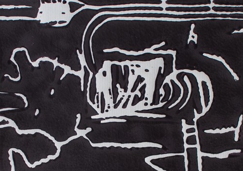 Nachtlandschaft signiert