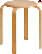IBUYKE Stapelhocker-Massivholz
