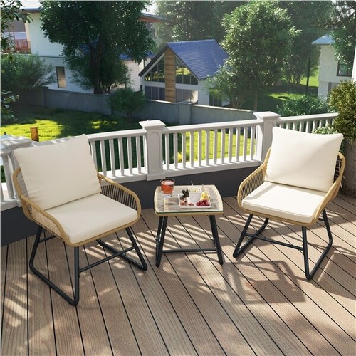 3er gartenmöbel set aus - gartenmöbel,
