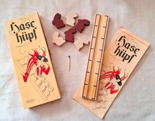 Vintage Haba 2465 Hase Hüpf Holz Spiel Knobelspiel Geduldspiel Rabbit hop