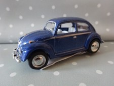 VW Käfer Oldtimer blau Modelauto ca.6,5cm *NEU* 1:64 Rückzugmotor