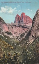 H 685) AK Drei Zinnen mit Rienztal von Landro aus (Dolomiten), nach Rastede