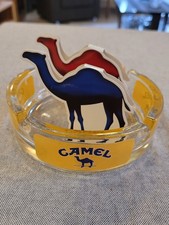 Camel Aschenbecher + Bonus Ablage Glas rund ca. 14 cm Durchmesser Werbung Antik