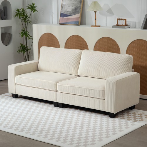 Homcom sitzer sofa - 3-sitzer, mit