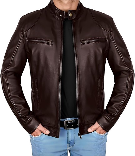 Herren lederjacke schwarz - lederjacke,