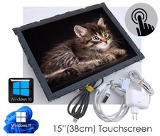 15" 38cm OPENFRAME TOUCHSCREEN MONITOR FORMAT 4:3 FÜR WINDOWS XP 10 11 PowUSB W4
