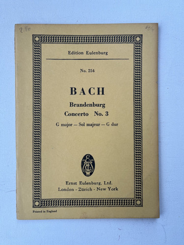 Noten bach brandenburg - noten., bach.