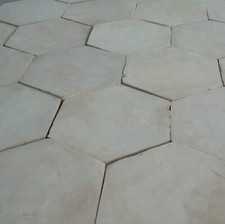 1 Stück Cotto Bodenplatte hexagonal - Terrakotta Fliesen Ziegel natur sechseckig