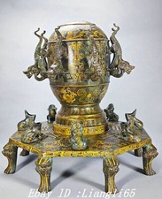 18'' Xuande Bronze Ware Gold