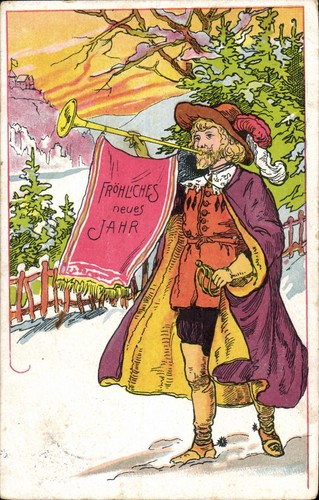 Neujahr litho - neujahr,