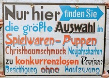 Alte große Werbetafel um 1910