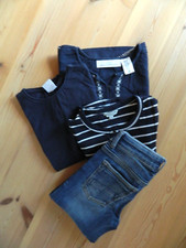 Pfiffig! Jeans AMICA Vingino Shirt Review Zara Bluse H&M 128 7-8 J Ringel blau