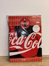 Vintage selten Coca Cola Fußball Einzelbett Bettbezug & Kissenbezug Sammlerstück