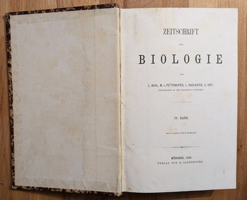 Zeitschrift für biologie von - für,