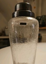 WMF NS Coctailshaker Kristall Krakelee Glas Mid century 18,5cm Höhe - gebraucht