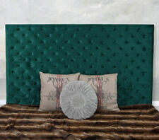 Bett Kopfteil für Boxspringbett Betthaupt Wandkissen Wandpaneel Samt Smaragd