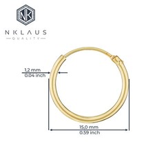1 PAAR ECHTE gelb GOLD 333