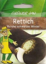 Rettich, Schwarzer Winterrettich, Saatgut, Samen