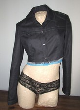 VERSACE MEDUSA JEANS JACKE ★ Gr. 36 S I 44 BOLERO BLAU STRETCH DENIM COTTON TOP