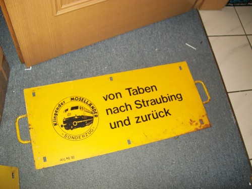 Metall zuglaufschild deutsche - metall,