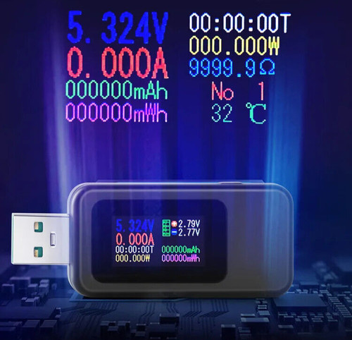 Usb tester keweisi - tester, mx18l