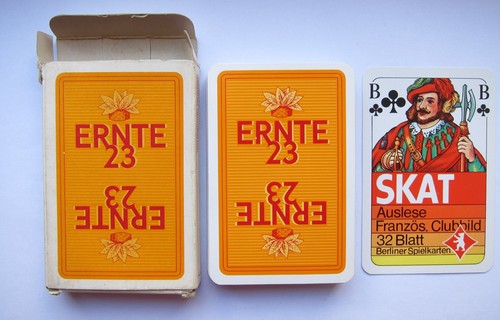Vintage skat spielkarten ernte - spielkarten,