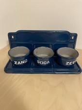 Emaille Wandhalter Blau Sand