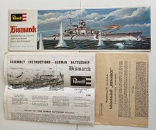 Revell H-350 Bismarck 1:570 Deckelbild und Bauanleitungen dt.eng. / ohne Modell