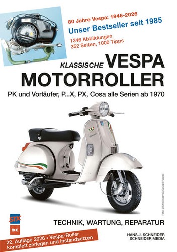 Klassische vespa motorroller - motorroller, |