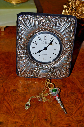 Tischuhr silber gemarkt - tischuhr,