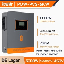 PowMr 6000W Solar Wechselrichter Off-Grid Photovoltaik Inverter Reine Sinuswelle