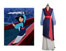 Mulan kostüm blau komplettrad - mulan,