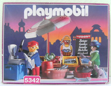 Playmobil Fischstand 5342 Neu & OVP Rosa Serie Nostalgie 5300 Puppenhaus Markt