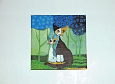 Bild, Fliese, Kachel, Deko, Katzen, Cats, Geschenk , Rosina Wachtmeister, Nr. 5