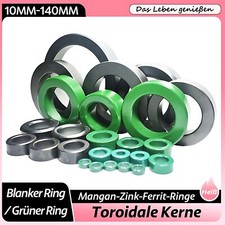 Anti-Interferenz Mangan-Zink-Ferrit-Ringe Toroid Grün / Blanker Ferritkerne