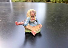 Elastolin indianer sitzend - -,