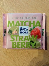 Ritter Sport Matcha Strawberry, Limited Edition, 100g, mit Kuvert