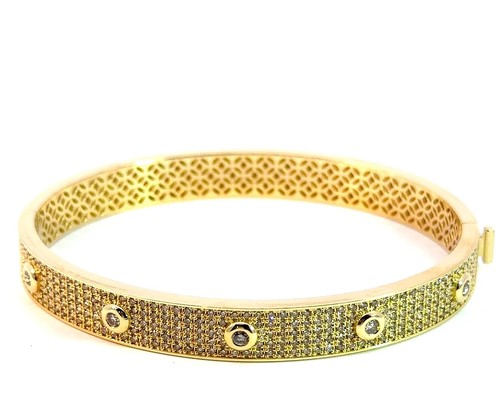 Armreif 750 gelbgold - armreif, mit