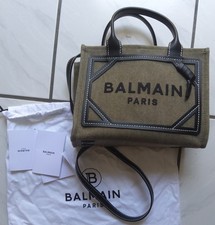 Balmain B-Army Tasche aus Canvas und Leder