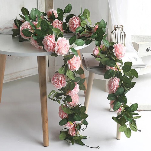 Künstliche rosa pfingstrosen - künstliche,