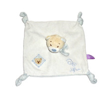 Schmusetuch Supa BIECO BÄR TEDDY BÄRCHEN blau braun weiß Teddybär Schnuffeltuch