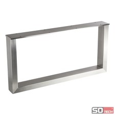 Tischgestell Tischbein Tischuntergestell Edelstahl KUFE Tiefe: 800 B-Ware