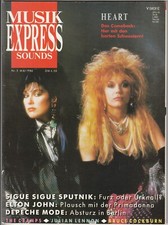 ✪ MUSIKEXPRESS #5/1986 Heart MAGAZIN *Sigue Sigue Sputnik *Depeche Mode *Cramps