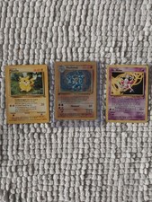 3 x Pokemon Karten 1 Edition